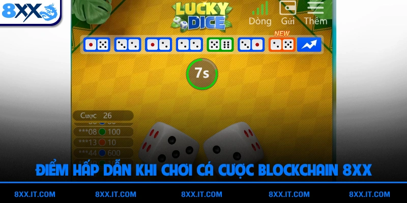 Một số điểm hấp dẫn khi chơi cá cược Blockchain 8XX